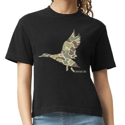 Flying Mallard Duck Camouflage Camo Duck Hunting Camo Hunter Comfort Colors Boxy T-Shirt