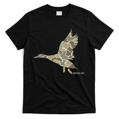 Flying Mallard Duck Camouflage Camo Duck Hunting Camo Hunter T-Shirt