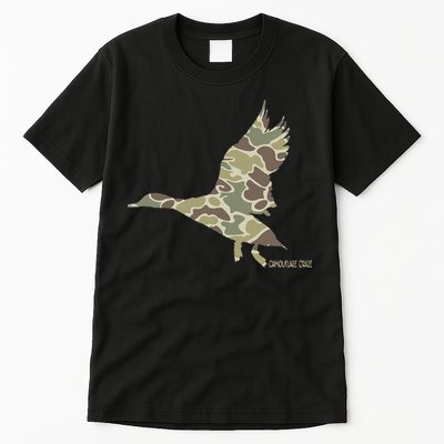 Flying Mallard Duck Camouflage Camo Duck Hunting Camo Hunter Tall T-Shirt