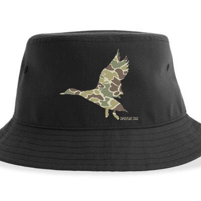 Flying Mallard Duck Camouflage Camo Duck Hunting Camo Hunter Sustainable Bucket Hat