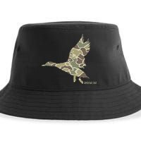 Flying Mallard Duck Camouflage Camo Duck Hunting Camo Hunter Sustainable Bucket Hat