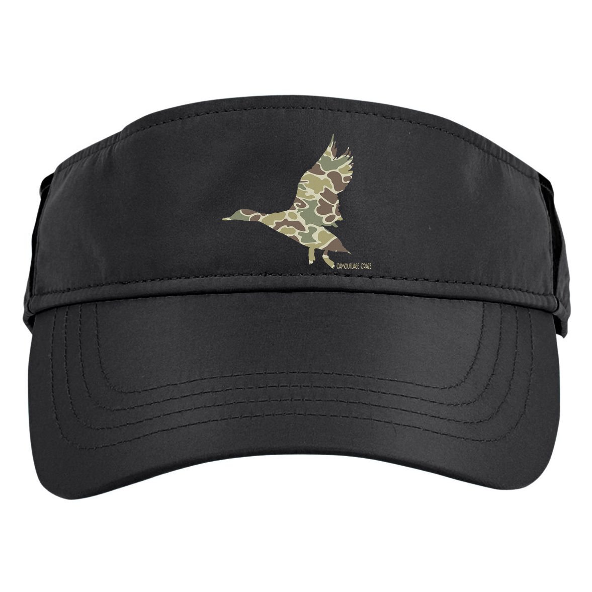 Flying Mallard Duck Camouflage Camo Duck Hunting Camo Hunter Adult Drive Performance Visor
