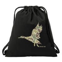 Flying Mallard Duck Camouflage Camo Duck Hunting Camo Hunter Drawstring Bag