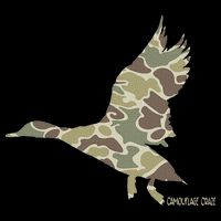 Flying Mallard Duck Camouflage Camo Duck Hunting Camo Hunter 16 in Basic Backpack
