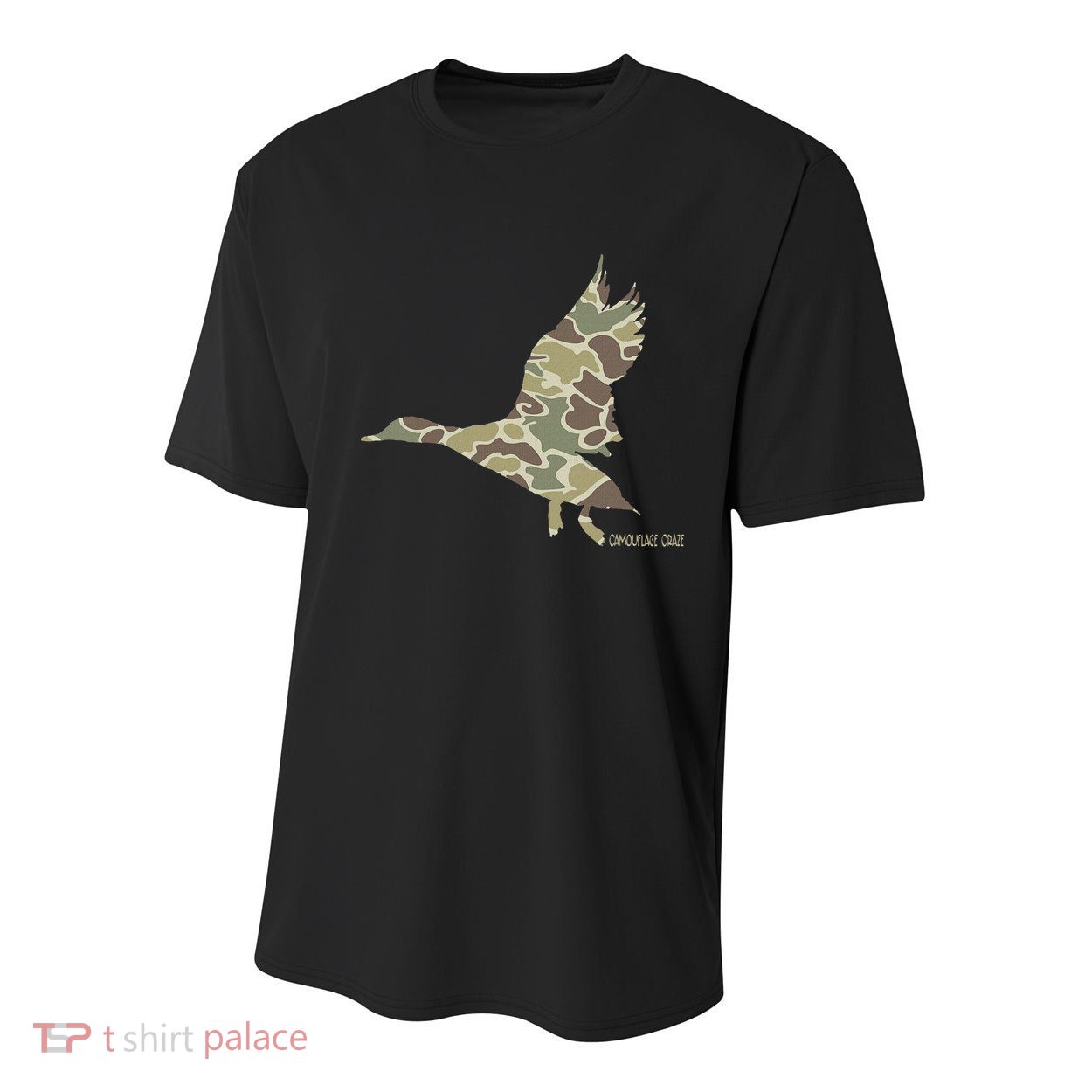 Flying Mallard Duck Camouflage Camo Duck Hunting Camo Hunter Youth Performance Sprint T-Shirt