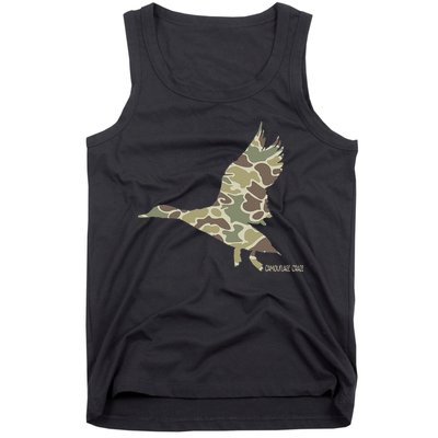 Flying Mallard Duck Camouflage Camo Duck Hunting Camo Hunter Tank Top