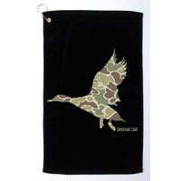 Flying Mallard Duck Camouflage Camo Duck Hunting Camo Hunter Golf Towel