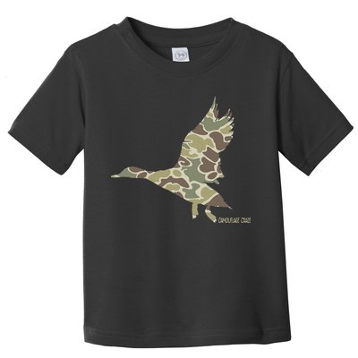 Flying Mallard Duck Camouflage Camo Duck Hunting Camo Hunter Toddler T-Shirt