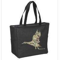 Flying Mallard Duck Camouflage Camo Duck Hunting Camo Hunter Zip Tote Bag