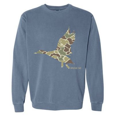 Flying Mallard Duck Camouflage Camo Duck Hunting Camo Hunter Garment-Dyed Sweatshirt