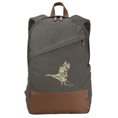 Flying Mallard Duck Camouflage Camo Duck Hunting Camo Hunter Cotton Canvas Backpack