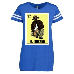 Funny Mexican Design For Chicanos El Chicano Enza Ladies Jersey Football T-Shirt