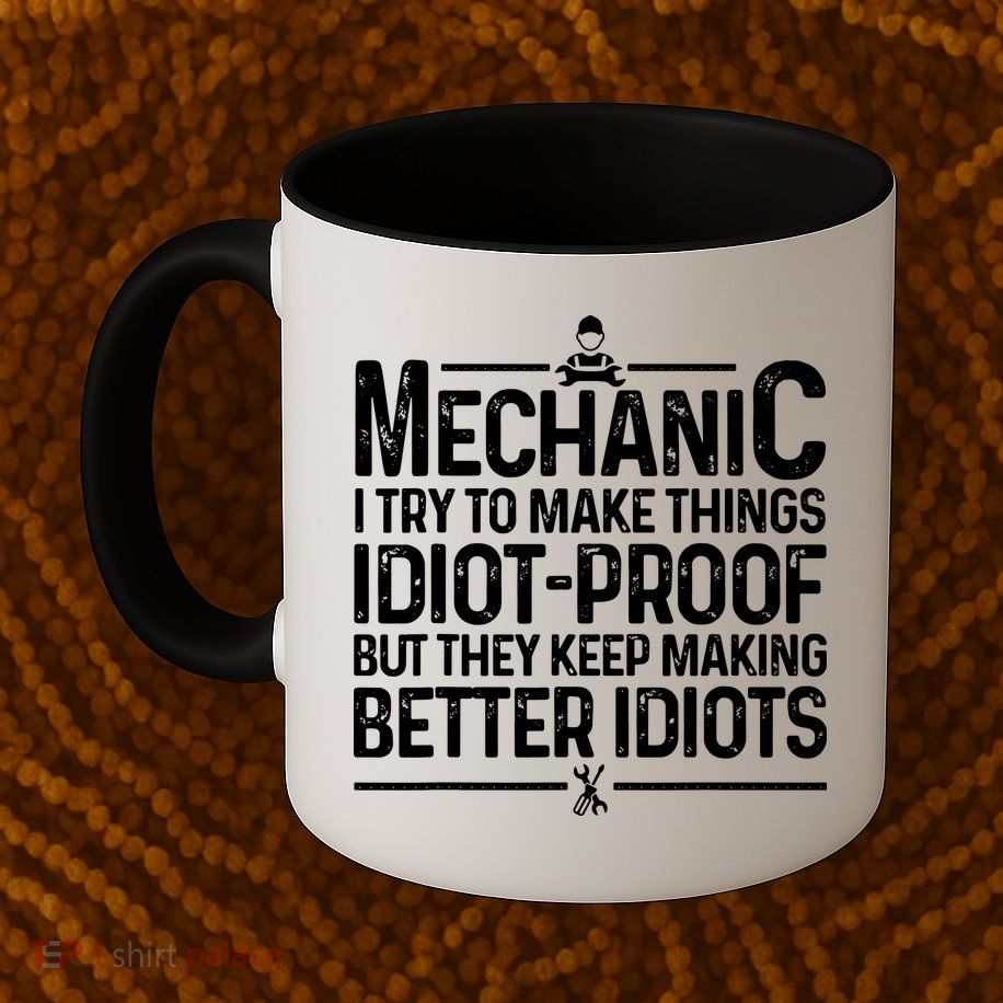 Funny Mechanic Design For Men Dad Car Garage Auto Mechanics Coffee Mug