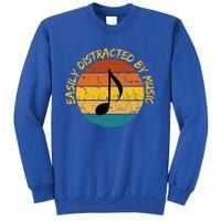 Funny Music Easily Distracted By Music Musician Music Lover Sweatshirt