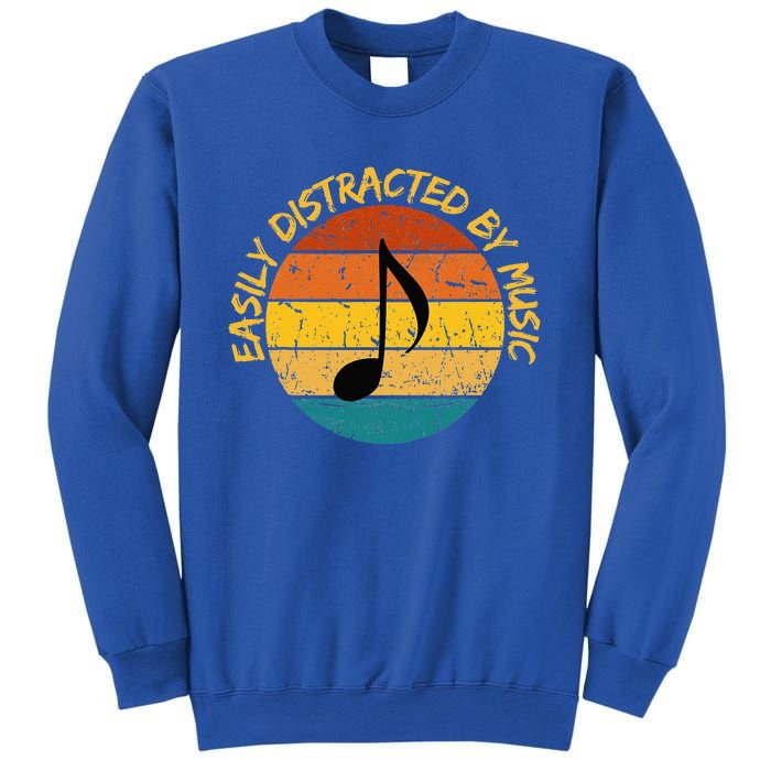 Funny Music Easily Distracted By Music Musician Music Lover Sweatshirt