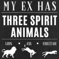 Funny My Ex Has Three Spirit Animals... Lion Ass Cheetah. Adult Drive Performance Visor
