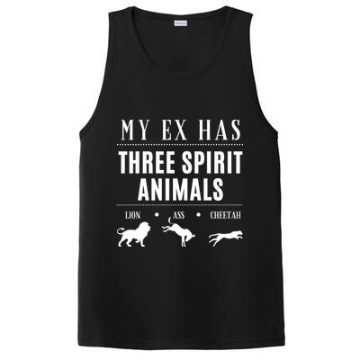 Funny My Ex Has Three Spirit Animals... Lion Ass Cheetah. PosiCharge Competitor Tank