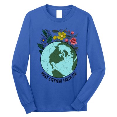 Funny Make Everyday Earth Day Planet World Earth Day Flower Gift Long Sleeve Shirt