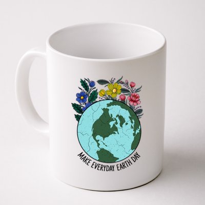 Funny Make Everyday Earth Day Planet World Earth Day Flower Gift Coffee Mug