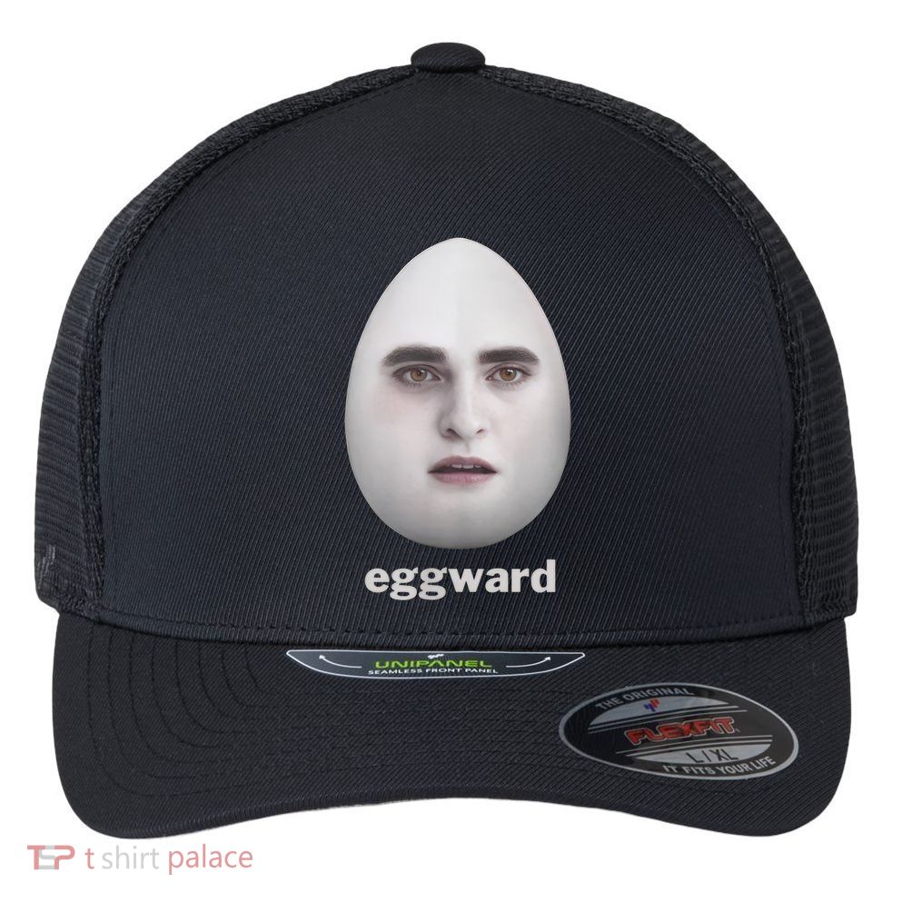 funny meme eggward Flexfit Unipanel Trucker Cap