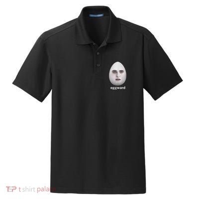 funny meme eggward Dry Zone Grid Polo