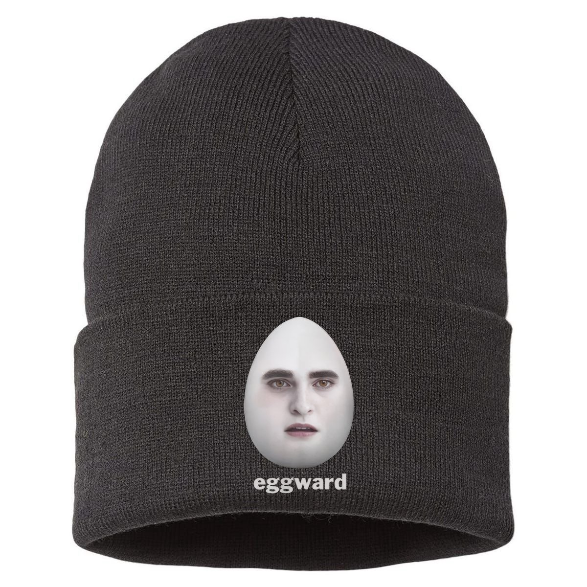 funny meme eggward Sustainable Knit Beanie