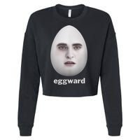 funny meme eggward Cropped Pullover Crew
