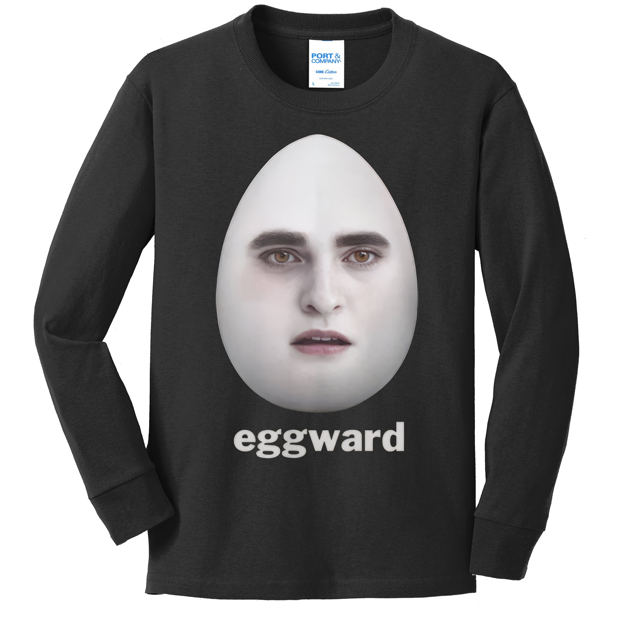 funny meme eggward Kids Long Sleeve Shirt