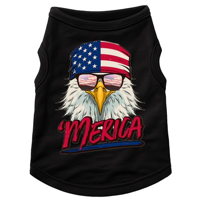 Funny Merica Eagle USA American Flag Doggie Tank