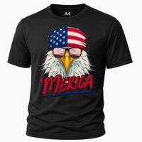 Funny Merica Eagle USA American Flag Cooling Performance Crew T-Shirt