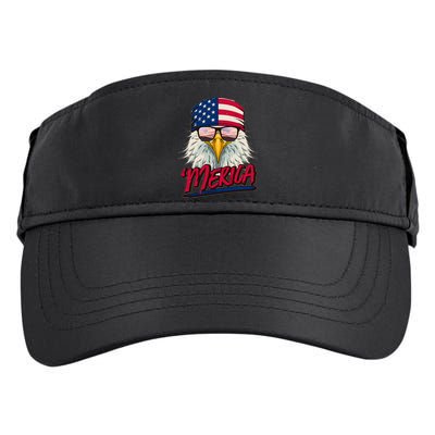 Funny Merica Eagle USA American Flag Adult Drive Performance Visor