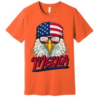 Funny Merica Eagle USA American Flag Premium T-Shirt