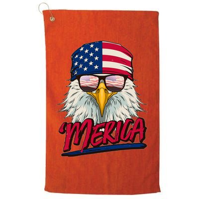 Funny Merica Eagle USA American Flag Golf Towel