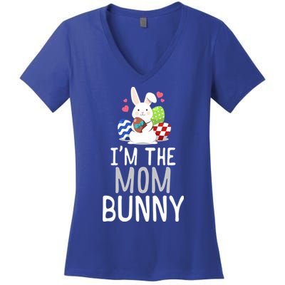 Family Matching Easter Outfit Easter Bunny Gift Mom Gift Women's V-Neck T-Shirt