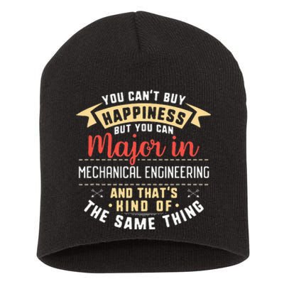 Funny Mechanical Engineering Major Student Graduation Short Acrylic Beanie