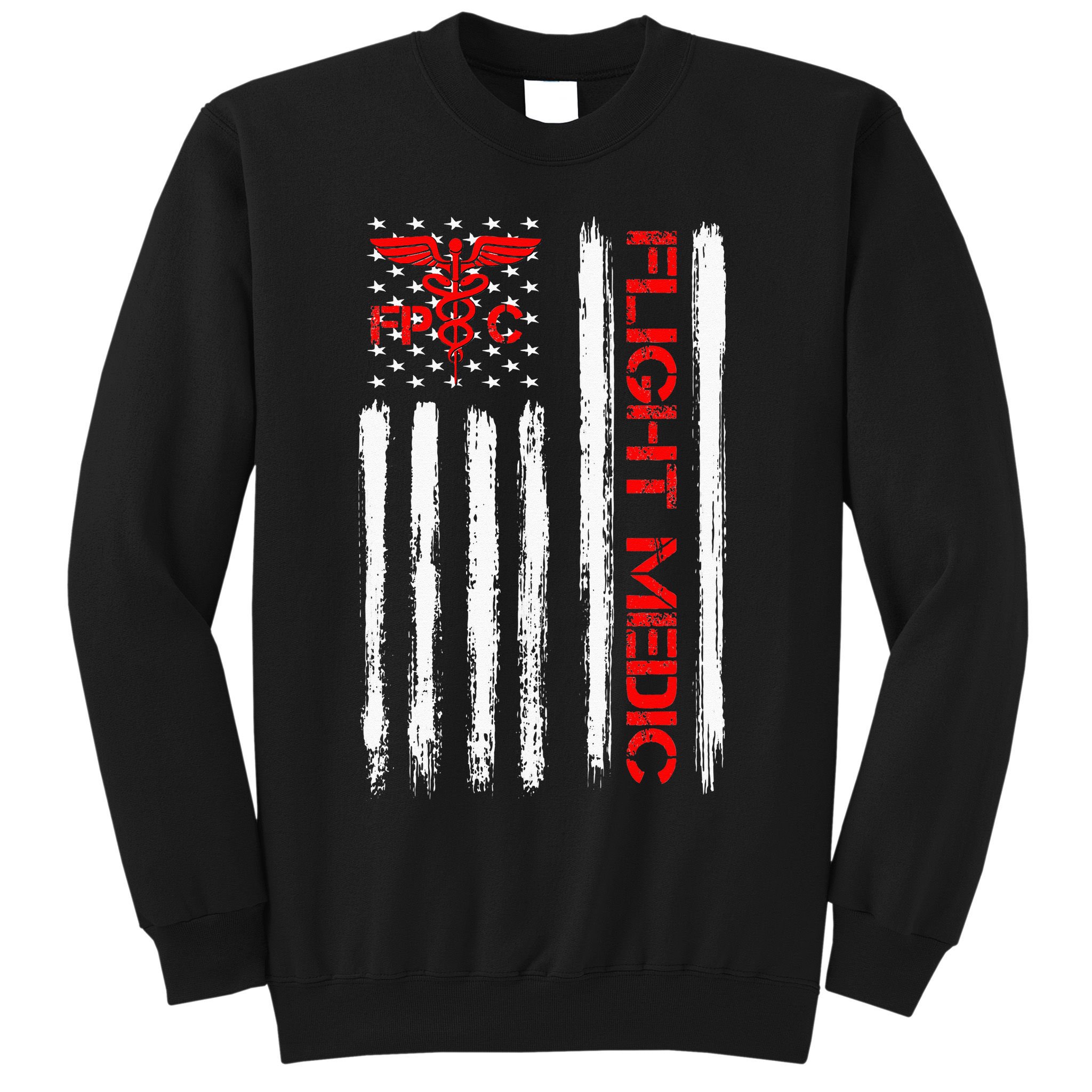 Flight Medic EMS EMT Nurse Paramedic US American Flag Gift Sweatshirt