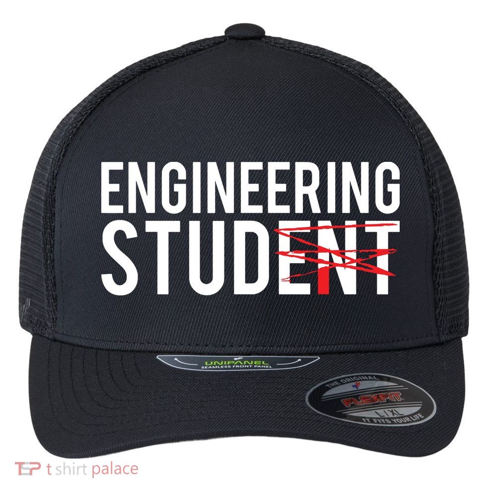 Future Mechanical Engineer Engineering Student Gift Flexfit Unipanel Trucker Cap