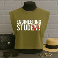 Future Mechanical Engineer Engineering Student Gift Garment-Dyed Women's Muscle Tee