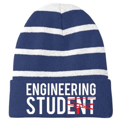 Future Mechanical Engineer Engineering Student Gift Striped Beanie with Solid Band