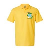 Funny Make Everyday Earth Day Think Green Cartoon Earth Softstyle Adult Sport Polo