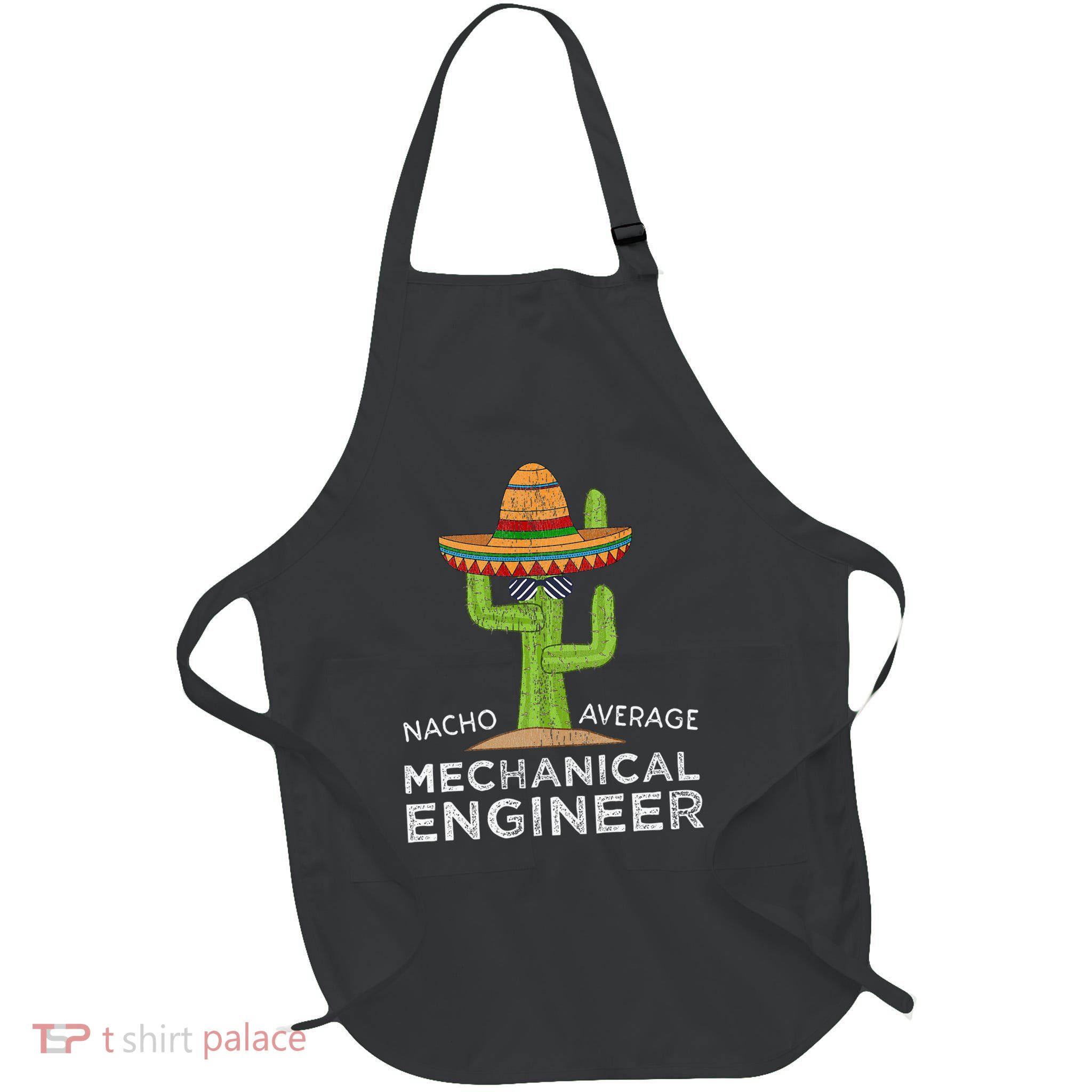 Funny Mechanical Engineer Engineering Full-Length Apron With Pockets