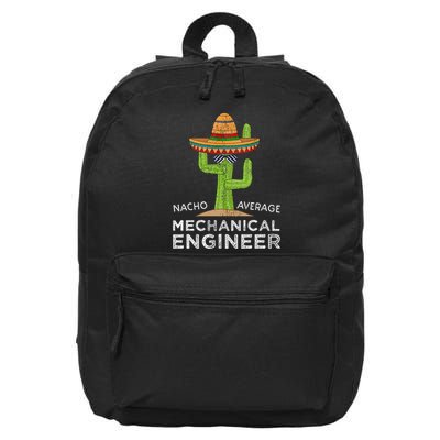 Funny Mechanical Engineer Engineering 16 in Basic Backpack