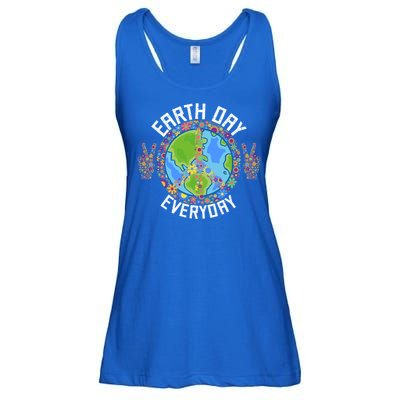 Funny Make Everyday Earth Day Planet World Earth Day Flower Gift Ladies Essential Flowy Tank