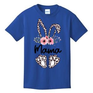 Floral Mama Easter Bunny Gift Mama Life Happy Easter Day Funny Gift Kids T-Shirt