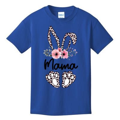 Floral Mama Easter Bunny Gift Mama Life Happy Easter Day Funny Gift Kids T-Shirt