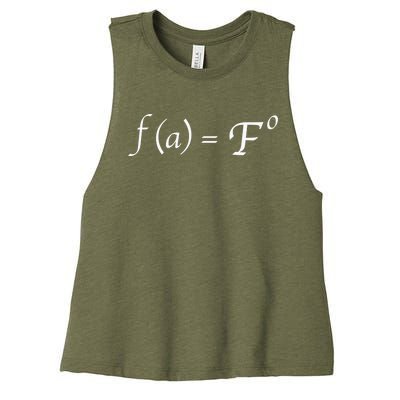 FAFO Math Equation Women's Racerback Cropped Tank