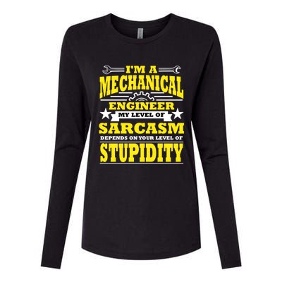 Funny Mechanical Engineer Engineering Major Student Gift Cool Gift Womens Cotton Relaxed Long Sleeve T-Shirt