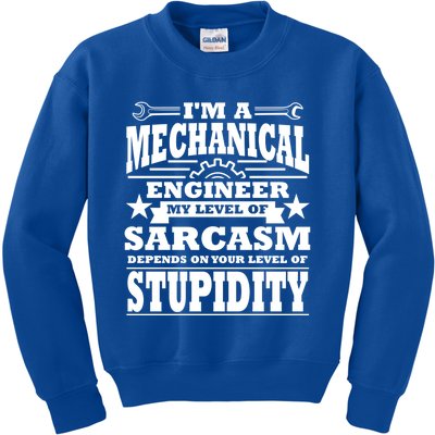 Funny Mechanical Engineer Engineering Major Student Gift Meaningful Gift Kids Sweatshirt