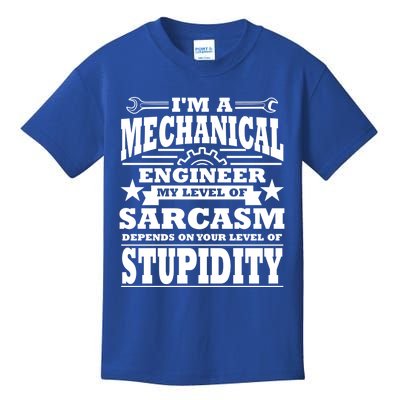 Funny Mechanical Engineer Engineering Major Student Gift Meaningful Gift Kids T-Shirt