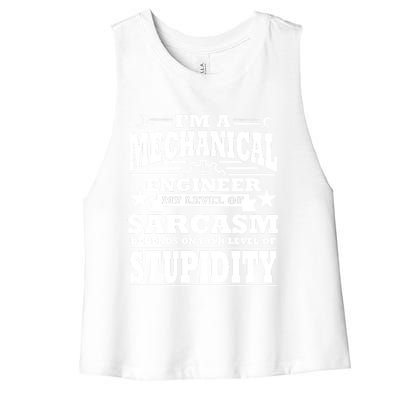 Funny Mechanical Engineer Engineering Major Student Gift Meaningful Gift Women's Racerback Cropped Tank